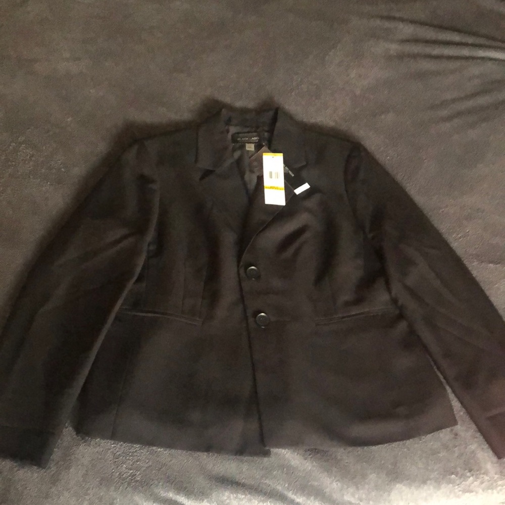 Black Lapel by Evan-Picone Black Suit Jacket